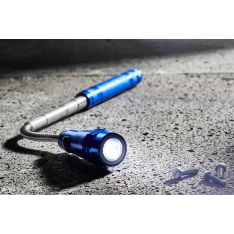 Torche flexible téléscopique 55 cm max aluminium 3LED 1/50