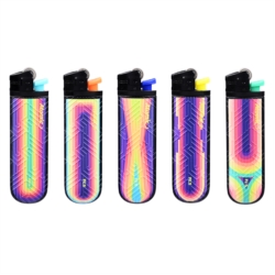 Briquet pierre FLS jetable décors Arc en Ciel assortis 25/1000
