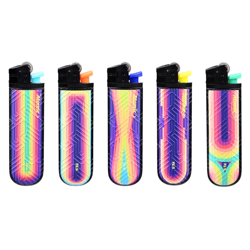 Briquet pierre FLS jetable décors Arc en Ciel assortis 25/1000