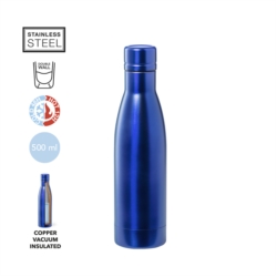 Bouteille 500 ML acier inoxyd. bouchon visé isolation cuivre 1/30