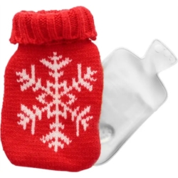 Chaufferette de poche dans housse tricot rouge 12 cm 1/30