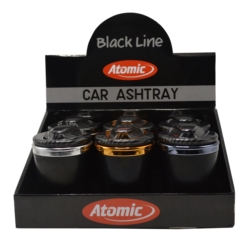 Cendrier voiture intérieur céramique Black line Ø75mm 6/72