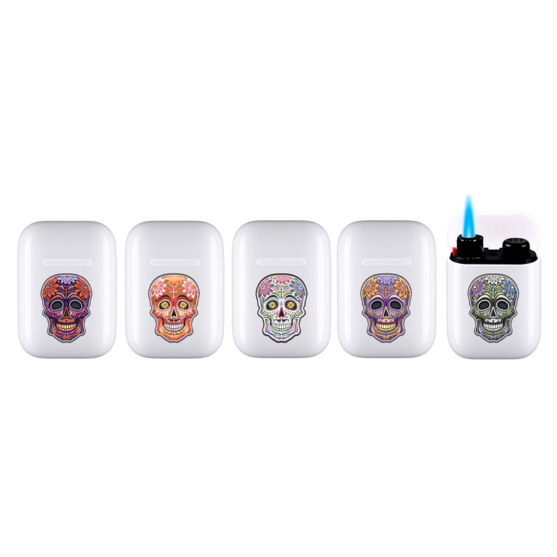 Briquet Atomic Jet Pod jet flamme blanc décors Catrina