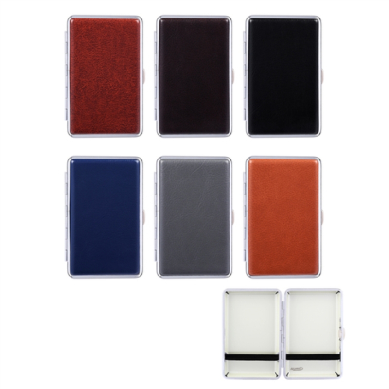 Etui pour cigarettes 100s métal coloris métallisés - 6/120