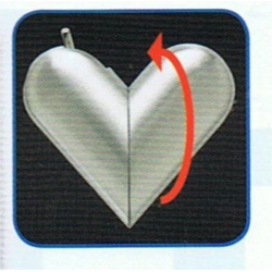 BRIQUET COLTON PIEZO COEUR CHROME MAT 12/240*