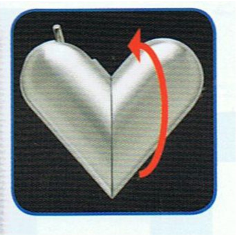 BRIQUET COLTON PIEZO COEUR CHROME MAT 12/240*