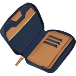 Pochette de voyage RPET zippé avec support mobile  20x13x3.5 cm 1/40