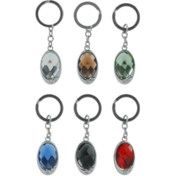 PORTE CLEFS DIAMANT 6 COLORIS ASSORTIS 36/360*