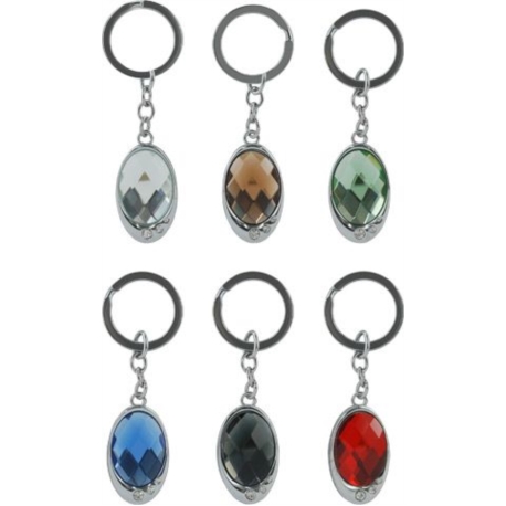 PORTE CLEFS DIAMANT 6 COLORIS ASSORTIS 36/360*