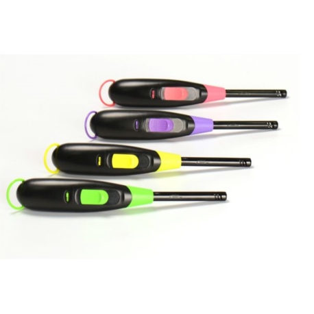 BRIQUET ALLUME TOUT A GAZ PIEZO GINA NOIR/COLORIS ASSORTIS 12/144*