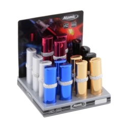 BRIQUET ATOMIC LIPSTICK 5 COLORIS METALLISES ASSORTIS 15/300