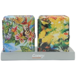 ETUI CIGARETTES METAL 4 DECORS PAPILLONS 8/160*