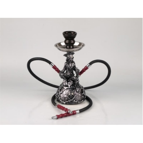 NARGUILE 32 CM 2 TUBES PIRATE 1/24