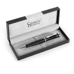 STYLO BILLE TWIST MINE NOIRE DANS BOITE CADEAU CHARLES DICKENS 