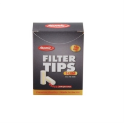 FILTRE CIGARETTE ATOMIC 6 MM PACK 20 /160 PIECES CARTON