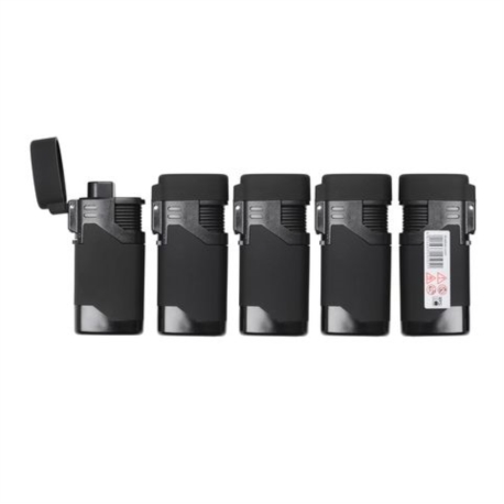 BRIQUET CONEY JET FLAMME COBRA GOMME NOIR 25/500