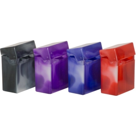 ETUI 40+ CIGARETTES PLASTIQUE MARBRE 4 COLORIS 9/180*