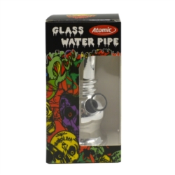 Pipe à eau en verre 15 cm Ø 30 mm métallisées 12/72