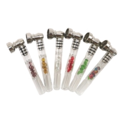 Pipe à tabac en verre 9.5 cm Diamond assortis 24/288