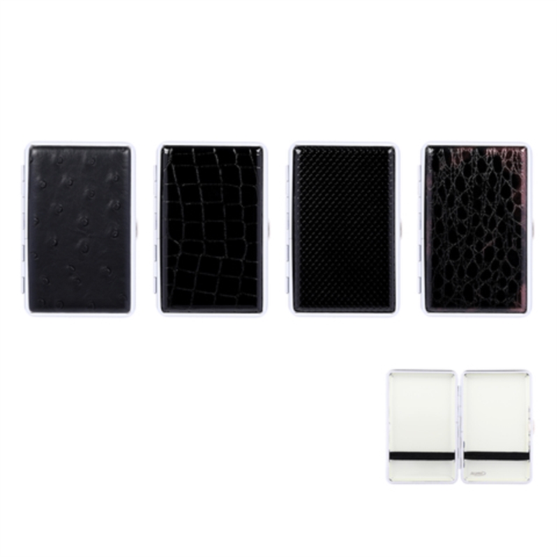 Etui pour 20 cigarettes 100s métal Lady Black 6/120