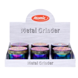 Broyeur tabac métal Ø63mm 4 parts Rainbow 6/120