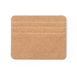 Porte cartes liège naturel RFID 6 compartiments 10.5 cm 1/50