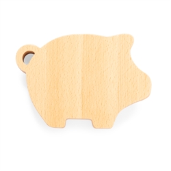 Tirelire en bois forme Cochon 17.5x12.5x3 cm 1/10