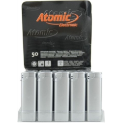 BRIQUET ATOMIC ELECTRONIQUE SLIM COLORIS ARGENT 50/1000