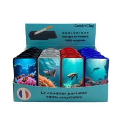 24 CendriClop le cendrier portable 100% recyclable décors Marins