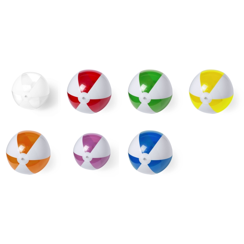 Ballon gonflable PVC Ø 28 cm gonflé bicolore 1/10