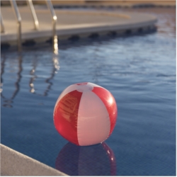 Ballon gonflable PVC Ø 28 cm gonflé bicolore 1/10