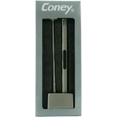 BRIQUET CONEY ALLUME TOUT A GAZ AVEC EXTINCTEUR ET SOCLE GUN 6/60*