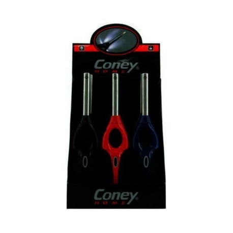 BRIQUET CONEY ALLUME TOUT A GAZ SPORTY AVEC LUMIERE ASSORTIS 12/120*