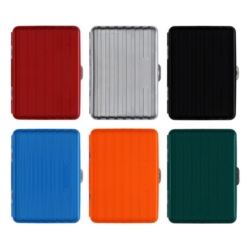 ETUI POUR 12 CIGARETTES METAL FORME VALISE COLORIS ASSORTIS 12/240