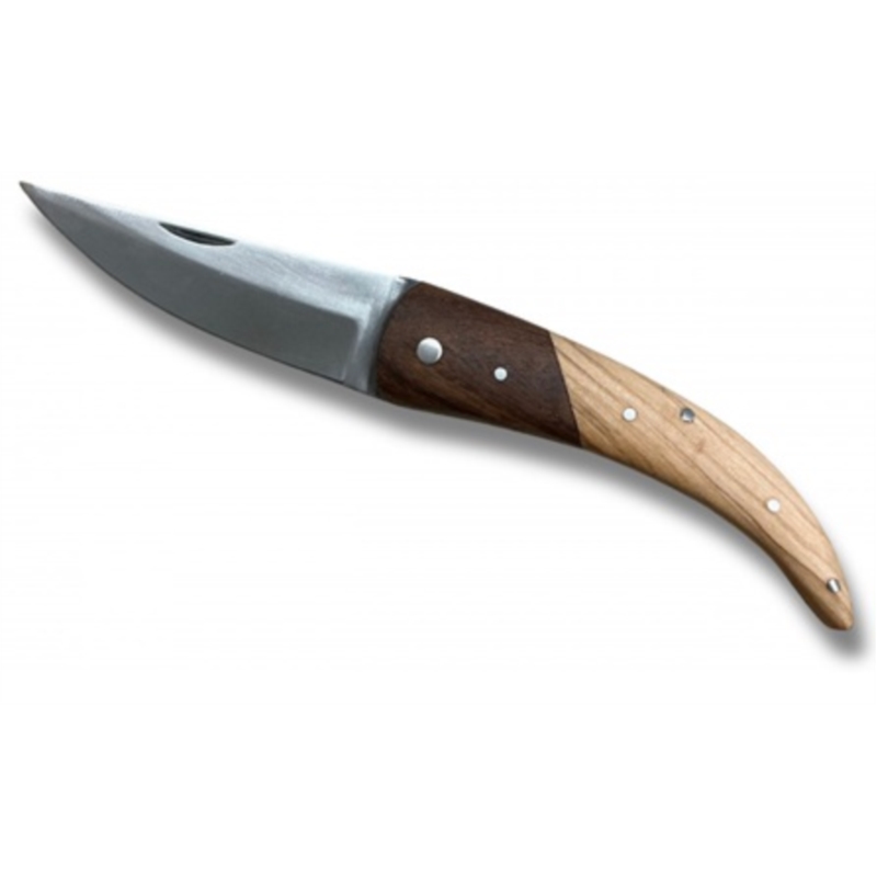 Couteau en bois bicolore lame 9 cm 