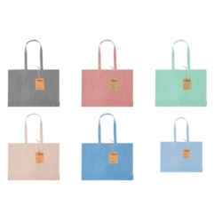 Sac shopping coton recyclé 220gr/m2 50x36x12 cm 1/50