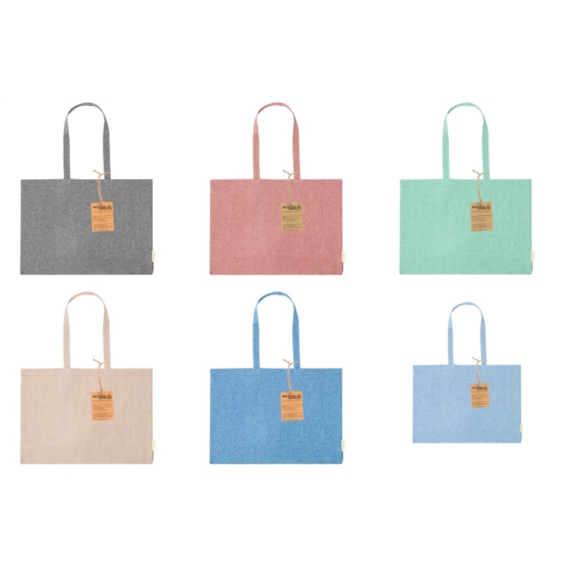 Sac shopping coton recyclé 220gr/m2 50x36x12 cm 1/50