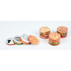 Broyeur tabac métal Ø50mm 4 parts Hamburger 3D 12/120