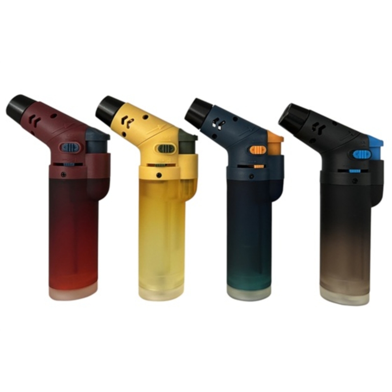 Briquet Atomic de table jet flamme chalumeau twist dégradés 12/144