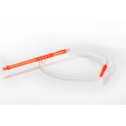 TUBE 1 M POUR NARGUILE TRANSPARENT/ROUGE 1/200