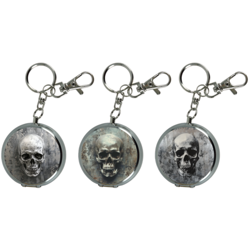 Cendrier de poche porte clés métal décors Skulls 12/240