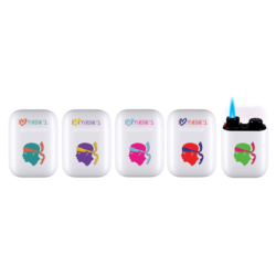 Briquet Atomic Jet Pod jet flamme blanc décors I love Corsica