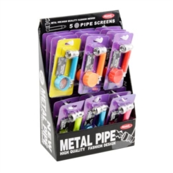 PRESENTOIR SET PIPE + BROYEUR NEON 6 COLORIS ASSORTIS 24/240