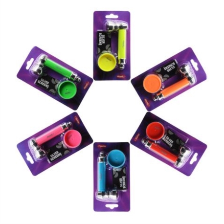 PRESENTOIR SET PIPE + BROYEUR NEON 6 COLORIS ASSORTIS 24/240