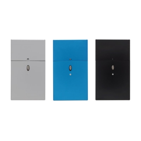ETUI PAQUET CIGARETTES ALU PUSH OPEN 100 MM 6 COLORIS 12/240