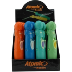 BRIQUET ALLUME TOUT A GAZ TETE ROTATIVE 4 COULEURS 12/144*