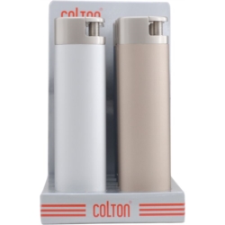 BRIQUET DE TABLE COLTON MAGNUM 4 COLORIS METALLISES 8/48*