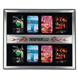 Briquet Atomic essence noir mat décors Cocktails