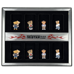 Briquet Atomic essence noir mat décors Oursons