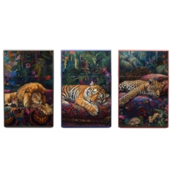 Boite étui paquet 20 cig 85mm plastique décors Félins hippie 12/240